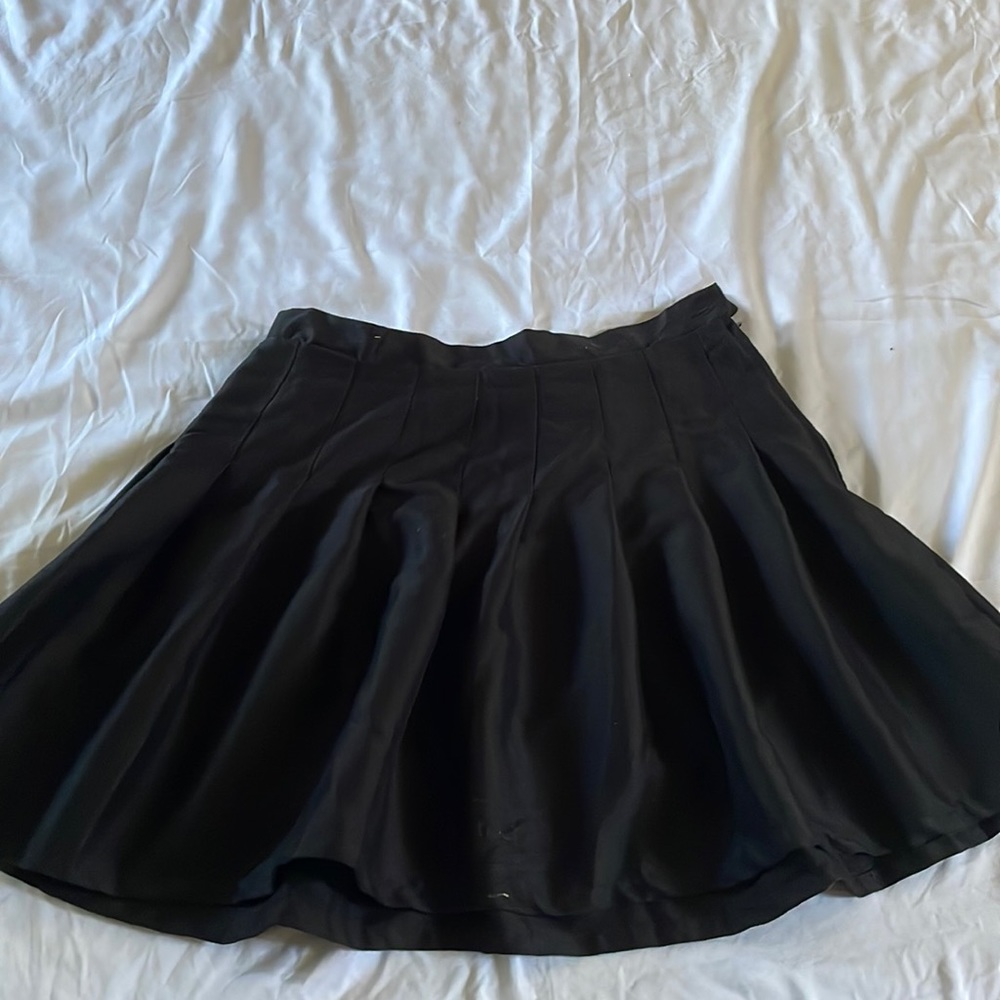 Pleated Black Skirt